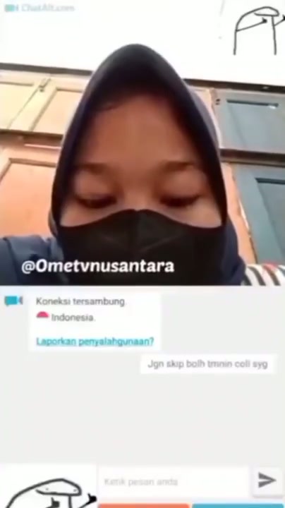 0metv hijab tobrut bermasker bikin cepat crt